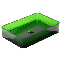 WASCHBECKEN 60/12/40 cm  - Grün, MODERN, Kunststoff (60/12/40cm)
