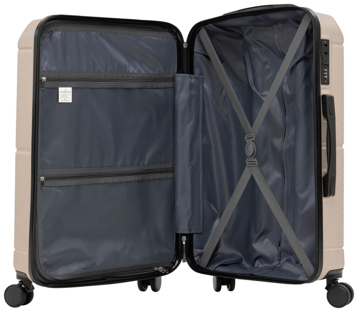 REISEKOFFERSET Beige 3-teilig  - Beige, Design, Kunststoff (48,5/76/30cm) - Novel