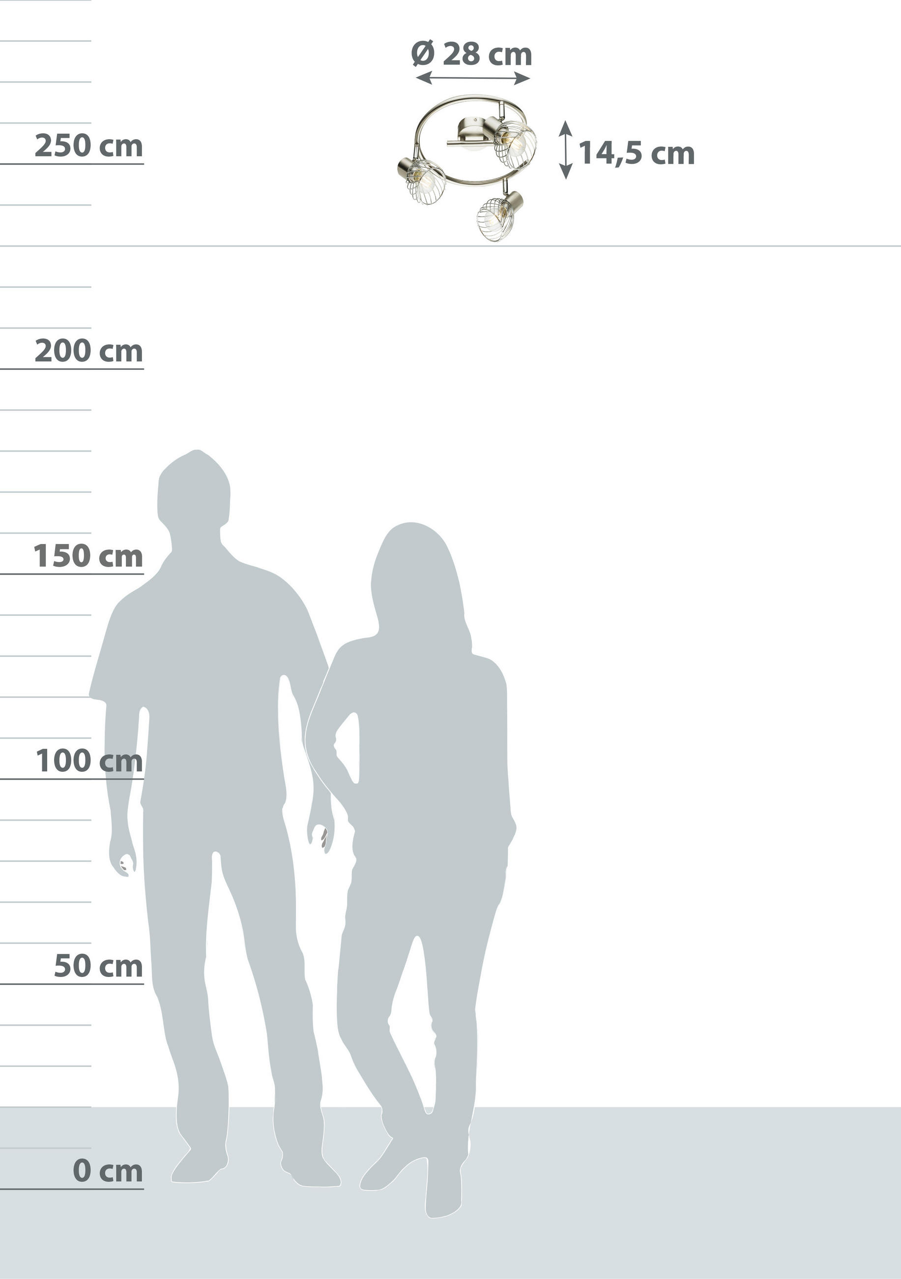 Thumbnail - Globo Strahler Sina, Chrom, Metall, 14.5 cm, verstellbare Spotlights, Lampen & Leuchten, Innenbeleuchtung, Spots & Strah...