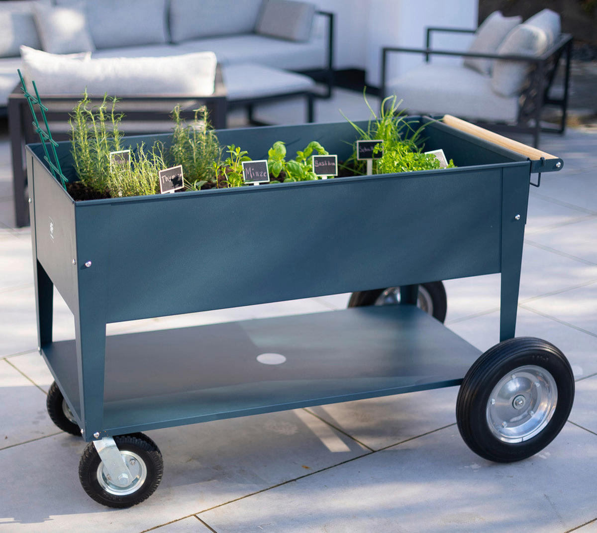 HOCHBEET  - Anthrazit, Basics, Metall (60/80/120cm) - Ambia Garden