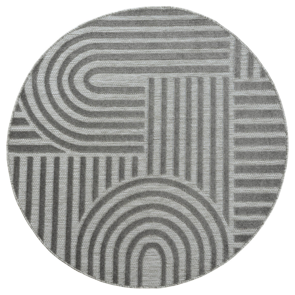 OUTDOORTEPPICH 200 cm Berlin Grau  - Grau, Basics, Kunststoff/Textil (200cm)