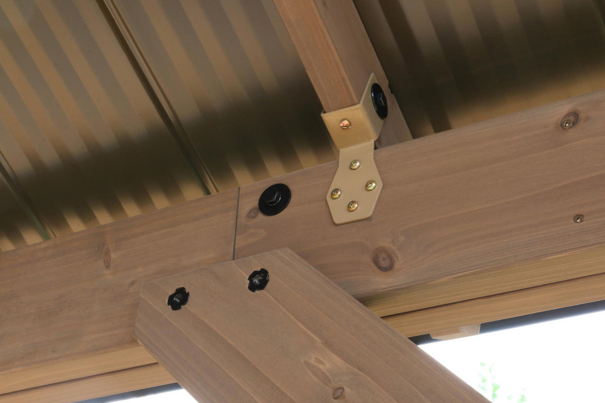 PAVILLON 366/330/427 cm   - Naturfarben, Basics, Holz/Metall (366/330/427cm)
