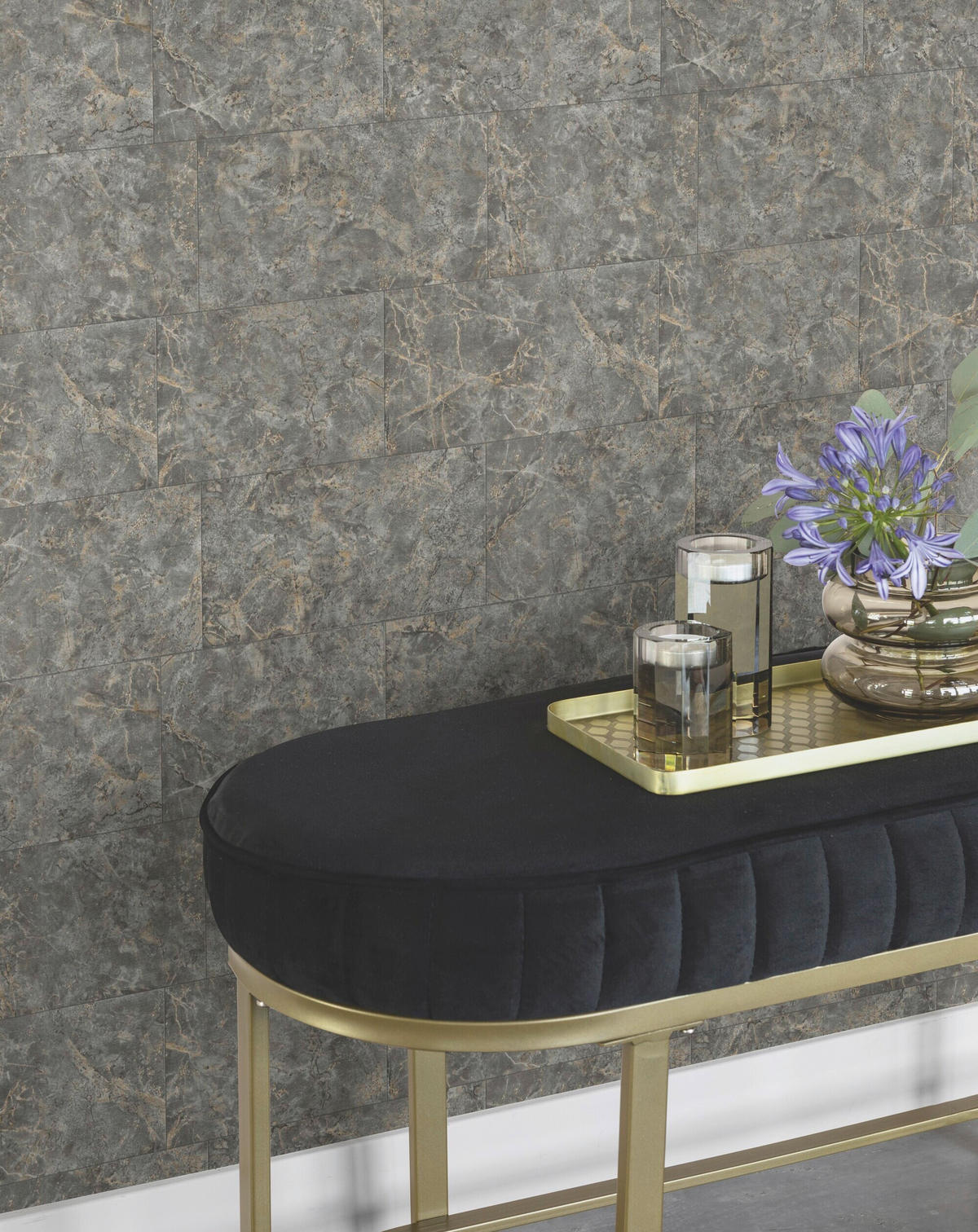 TAPETE - Grau, Natur, Textil (600/53cm) - Tesa