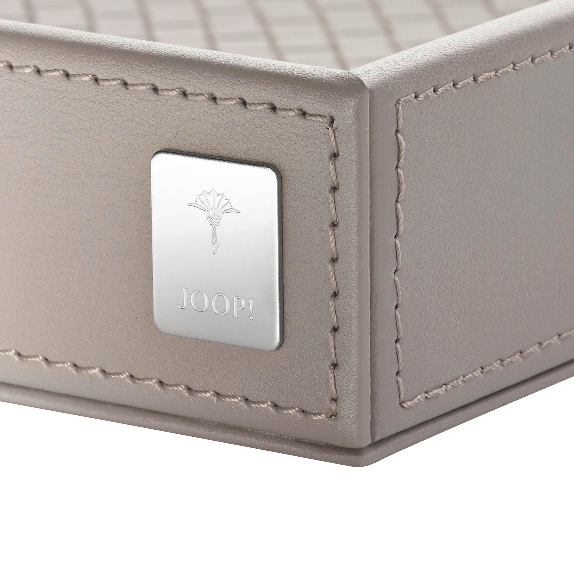 Thumbnail - Joop! Tablett, Grau, Beige, Kunststoff, quadratisch, 26x3.5x23 cm, Tischkultur & Servieren, Tabletts