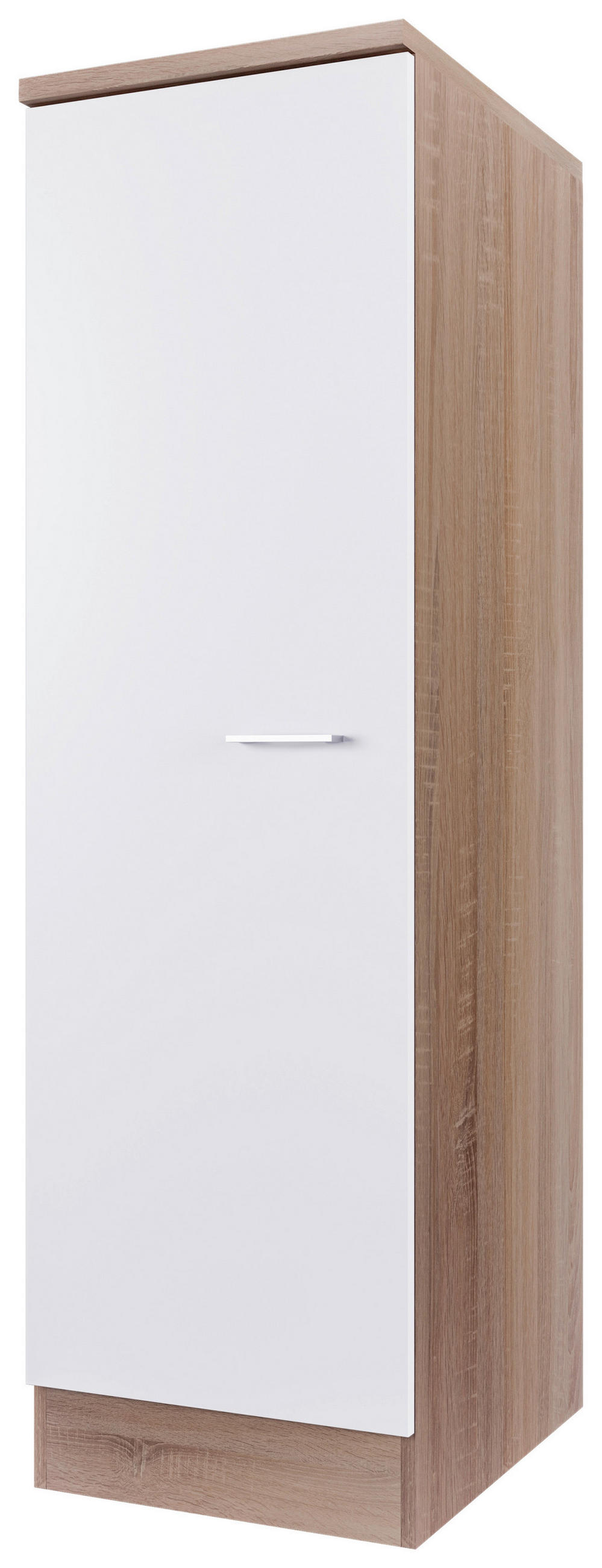 GESCHIRRSCHRANK 50/168,5/60 cm  in Weiß, Sonoma Eiche  - Alufarben/Weiß, KONVENTIONELL, Holzwerkstoff/Kunststoff (50/168,5/60cm) - FlexWell