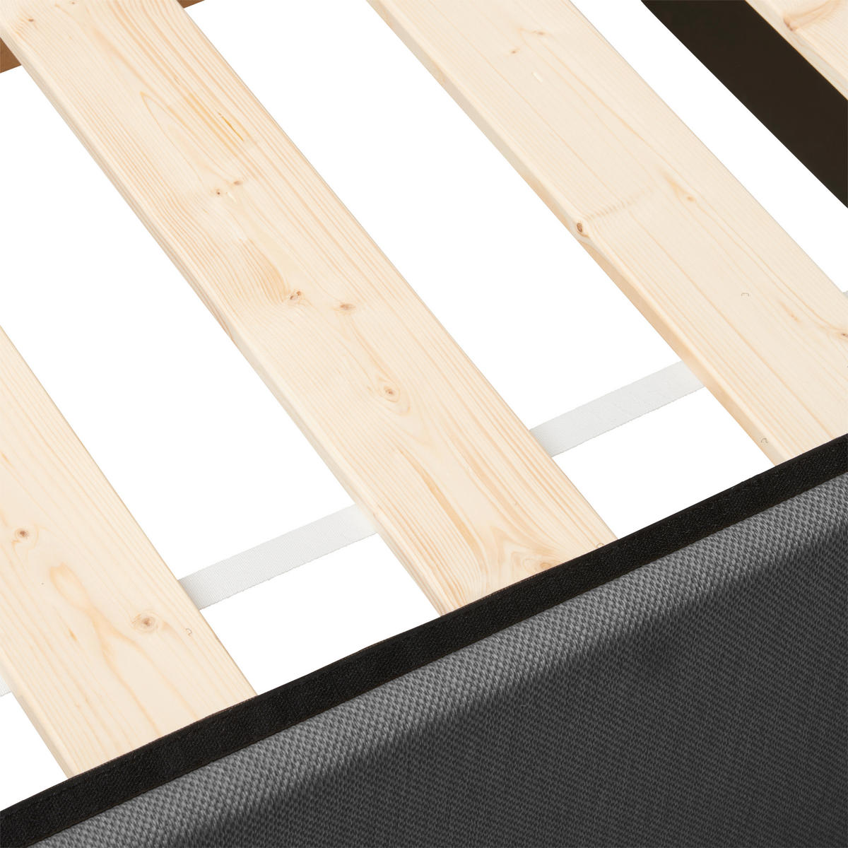 BOXBETT 120/200 cm  in Grau  - Schwarz/Grau, KONVENTIONELL, Holz/Holzwerkstoff (120/200cm) - P & B