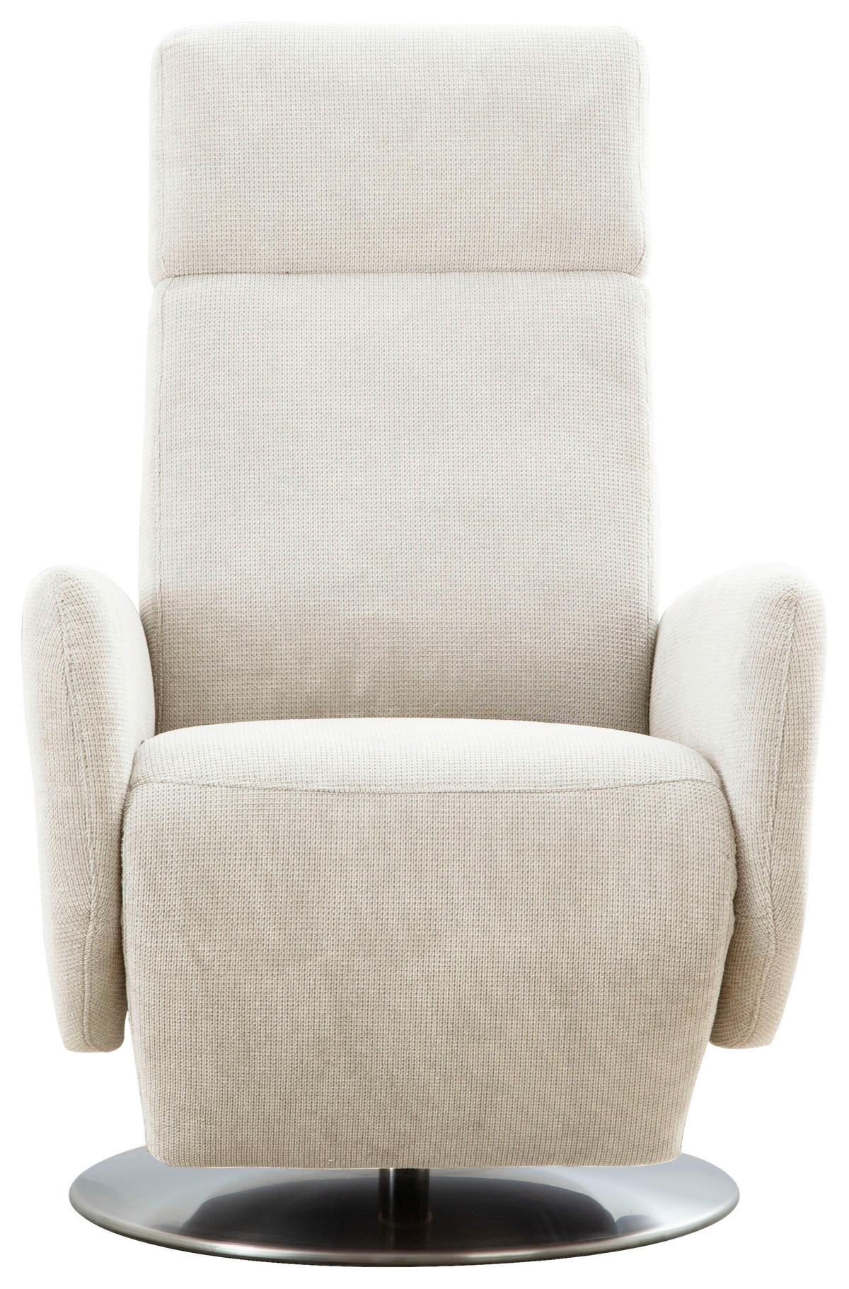 DREHSTUHL  in Flachgewebe Creme  - Chromfarben/Creme, Konventionell, Textil/Metall (71/110/82cm) - Sit & More