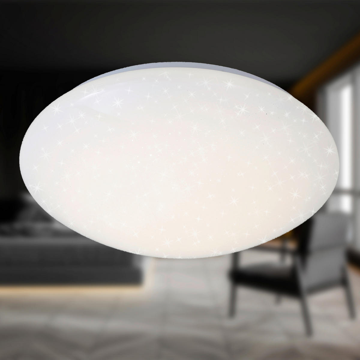 LED-DECKENLEUCHTE Vipe 38/7 cm   - Weiß, Design, Kunststoff (38/7cm) - Briloner
