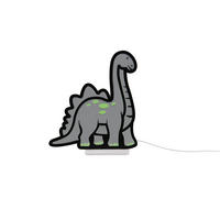 LED-DEKOLEUCHTE Dinosaur 30,5/33,4 cm  - Gelb/Grün, LIFESTYLE, Kunststoff/Metall (30,5/33,4cm) - Novel