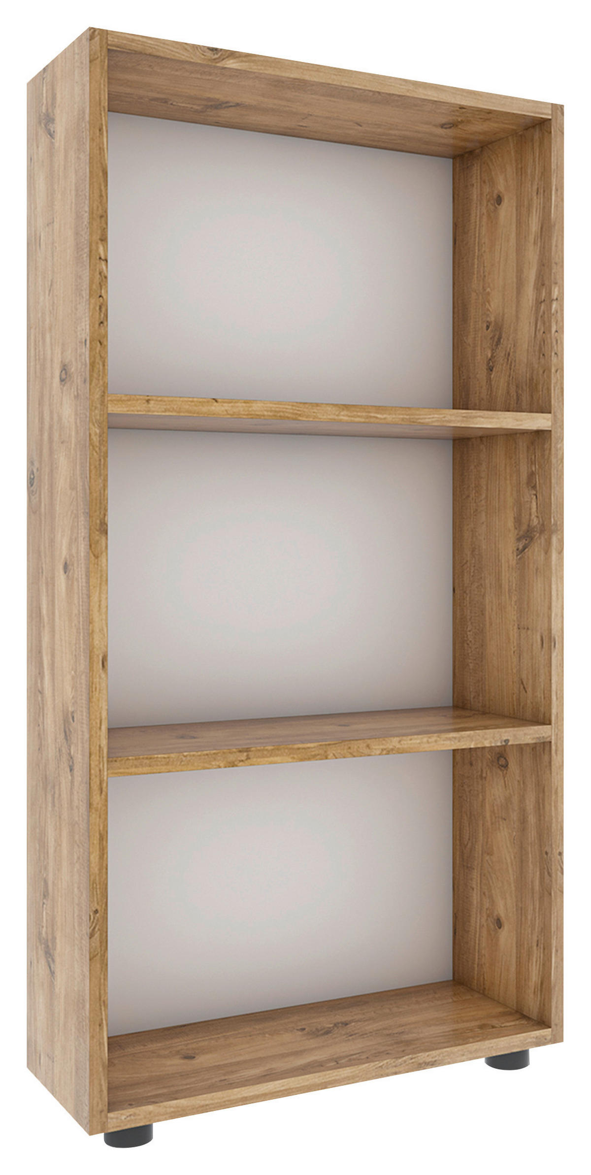 REGAL Honigeiche  - Honigeiche/Schwarz, MODERN, Holzwerkstoff/Kunststoff (56/108/20cm) - MID.YOU