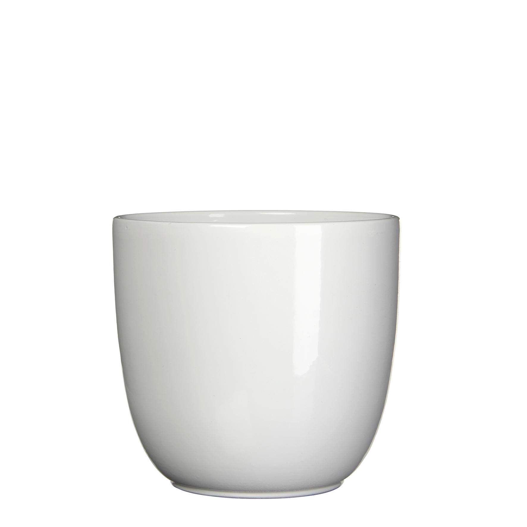 CVETLIČNI LONEC - bela, Basics, keramika (22,5/20cm)