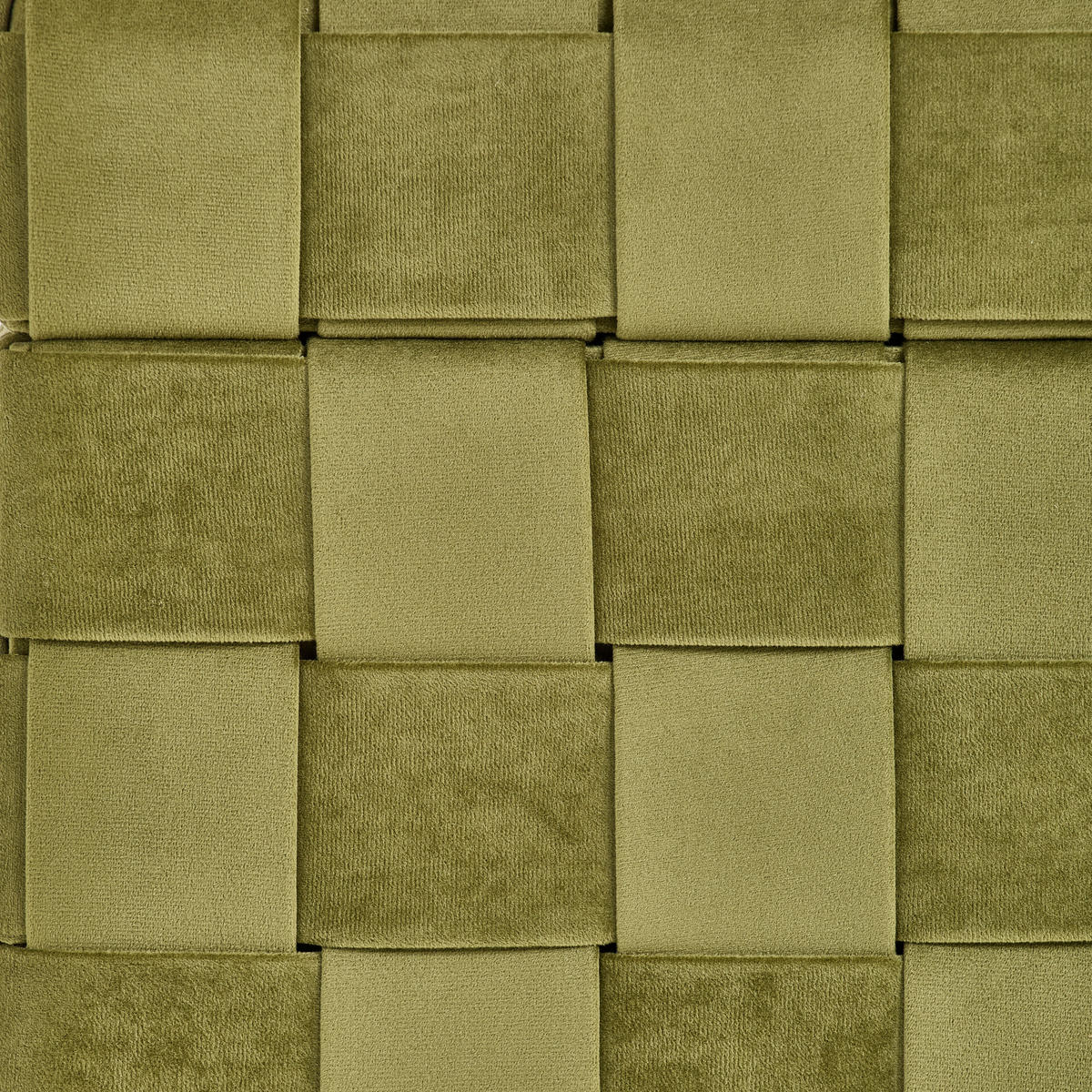 HOCKER Samt Grün  - Schwarz/Grün, Trend, Textil (40/43/40cm) - Xora