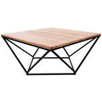 COUCHTISCH in Holz, Metall 85/85/40 cm  - Natur, Holz/Metall (85/85/40cm) - Novel