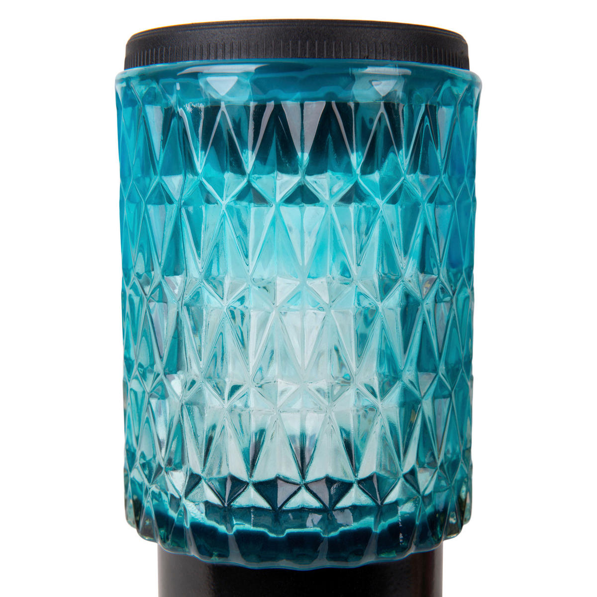 SOLARLEUCHTENSET MILA 8.3/8.3/25 cm  2-teilig  - Türkis/Schwarz, KONVENTIONELL, Glas/Metall (8.3/8.3/25cm) - Näve