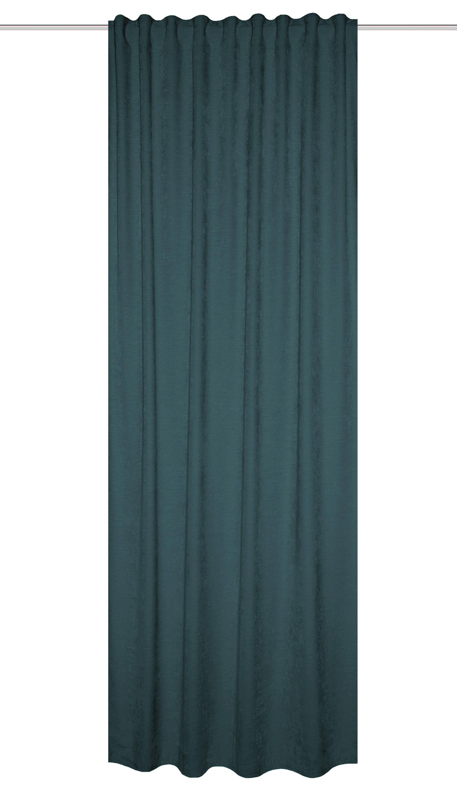 FERTIGVORHANG blickdicht  - Petrol, Basics, Textil (135/160cm) - Schmidt W. Gmbh