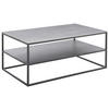 COUCHTISCH 100/60/41,5 cm rechteckig Grau, Schwarz  - Schwarz/Grau, Design, Keramik/Metall (100/60/41,5cm) - Johann Jakob