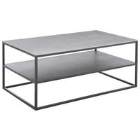 COUCHTISCH 100/60/41,5 cm rechteckig Grau, Schwarz  - Schwarz/Grau, Design, Keramik/Metall (100/60/41,5cm) - Johann Jakob