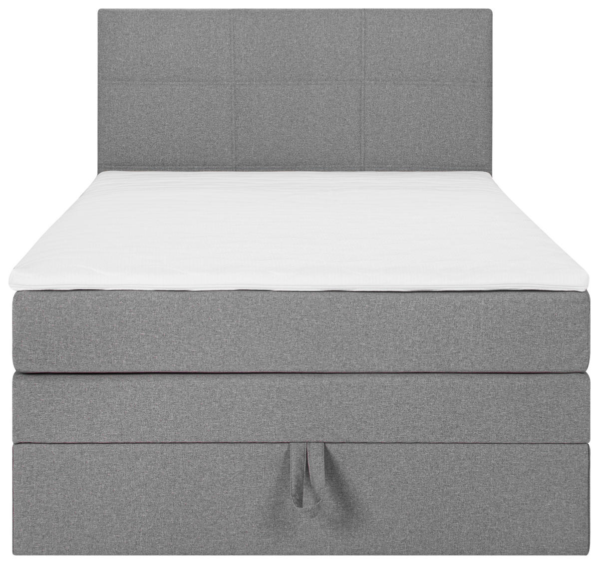 BOXSPRINGBETT 120/200 cm  in Grau  - Schwarz/Grau, Design, Kunststoff/Textil (120/200cm) - Welnova