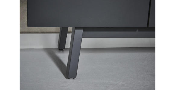 WOHNWAND in Anthrazit, Grau, Eichefarben - Eichefarben/Anthrazit, Design, Glas/Holz (333,1/223,2/49,2cm) - Dieter Knoll