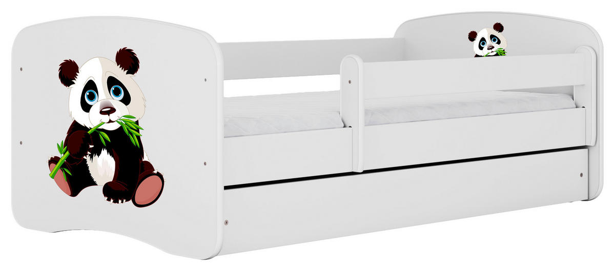 KINDER-/JUNIORBETT 80/160 cm  in Weiß  - Birkefarben/Weiß, MODERN, Holz/Holzwerkstoff (80/160cm) - MID.YOU