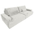 BIGSOFA Chenille Beige  - Beige/Schwarz, KONVENTIONELL, Kunststoff/Textil (282/73/115cm) - Carryhome