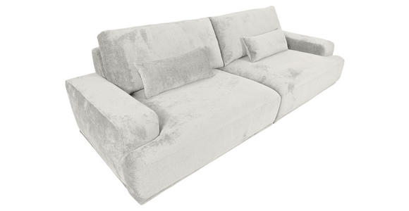 BIGSOFA Chenille Beige  - Beige/Schwarz, KONVENTIONELL, Kunststoff/Textil (282/73/115cm) - Carryhome