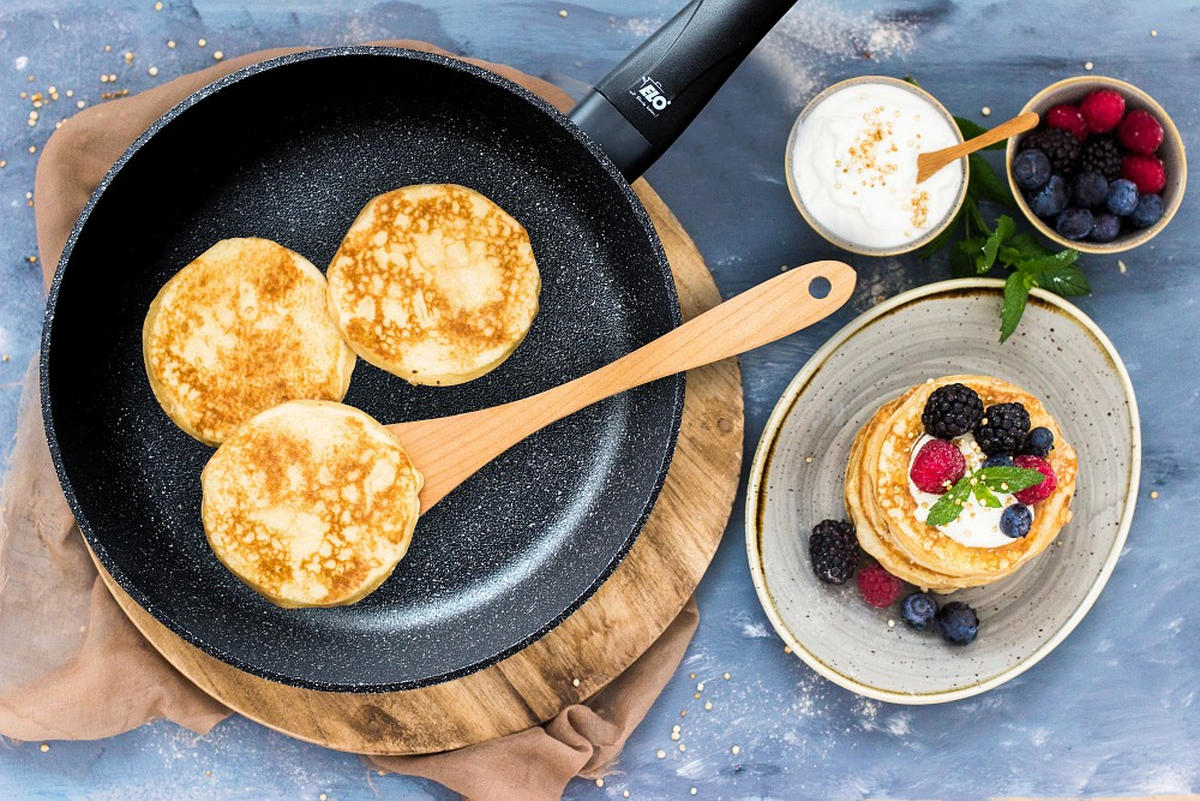 BRATPFANNE Granit Solution 20 cm  - Basics, Metall (20cm) - ELO