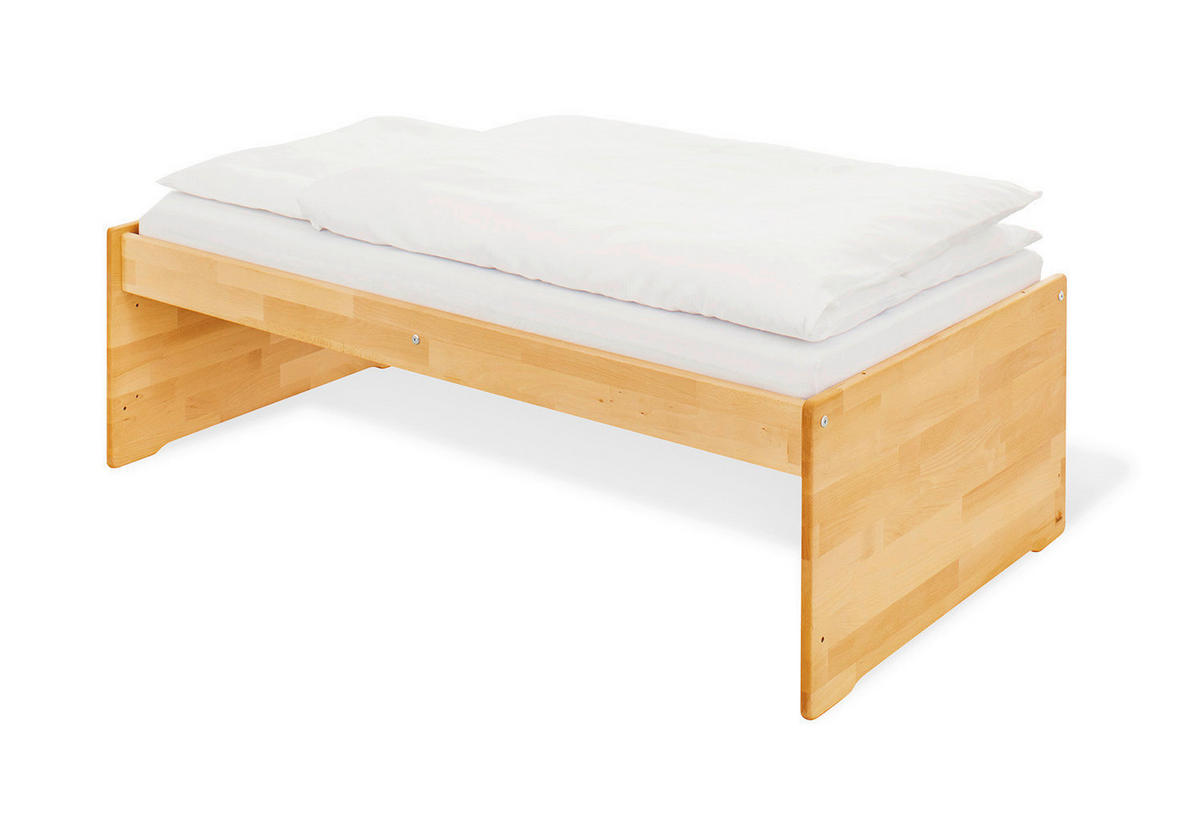 GITTERBETT Pinolino Natura   140/70 cm  - Buchefarben, Natur, Holz (140/70cm) - Pinolino