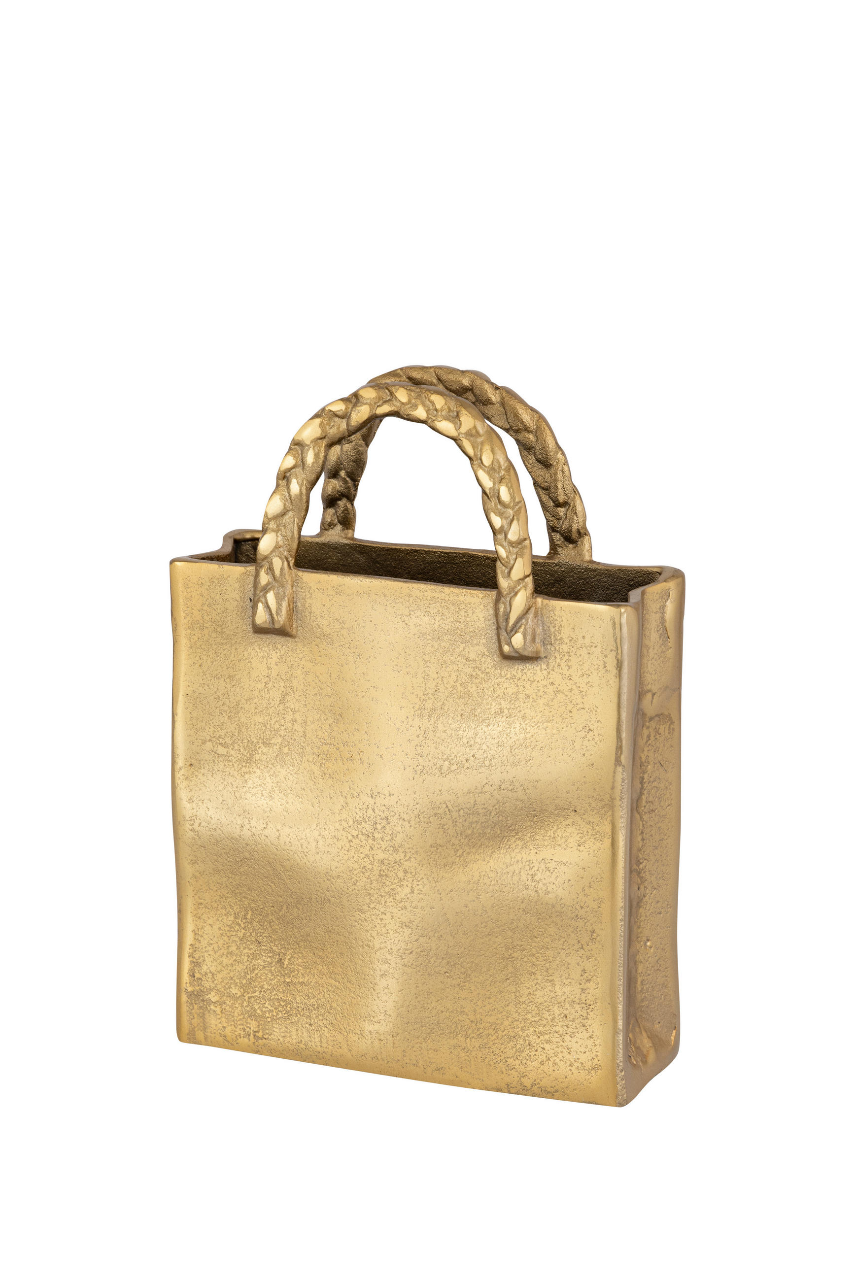 VÁZA, kov, 26 cm - barvy zlata, Design, kov (18,5/26/7cm) - Ambia Home