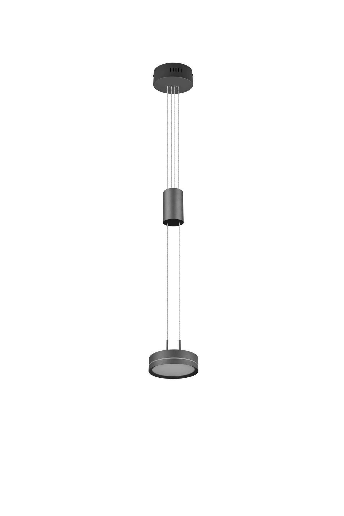 LED-HÄNGLAMPA 14/150 cm  - antracit, Basics, metall (14/150cm) - Trio Leuchten