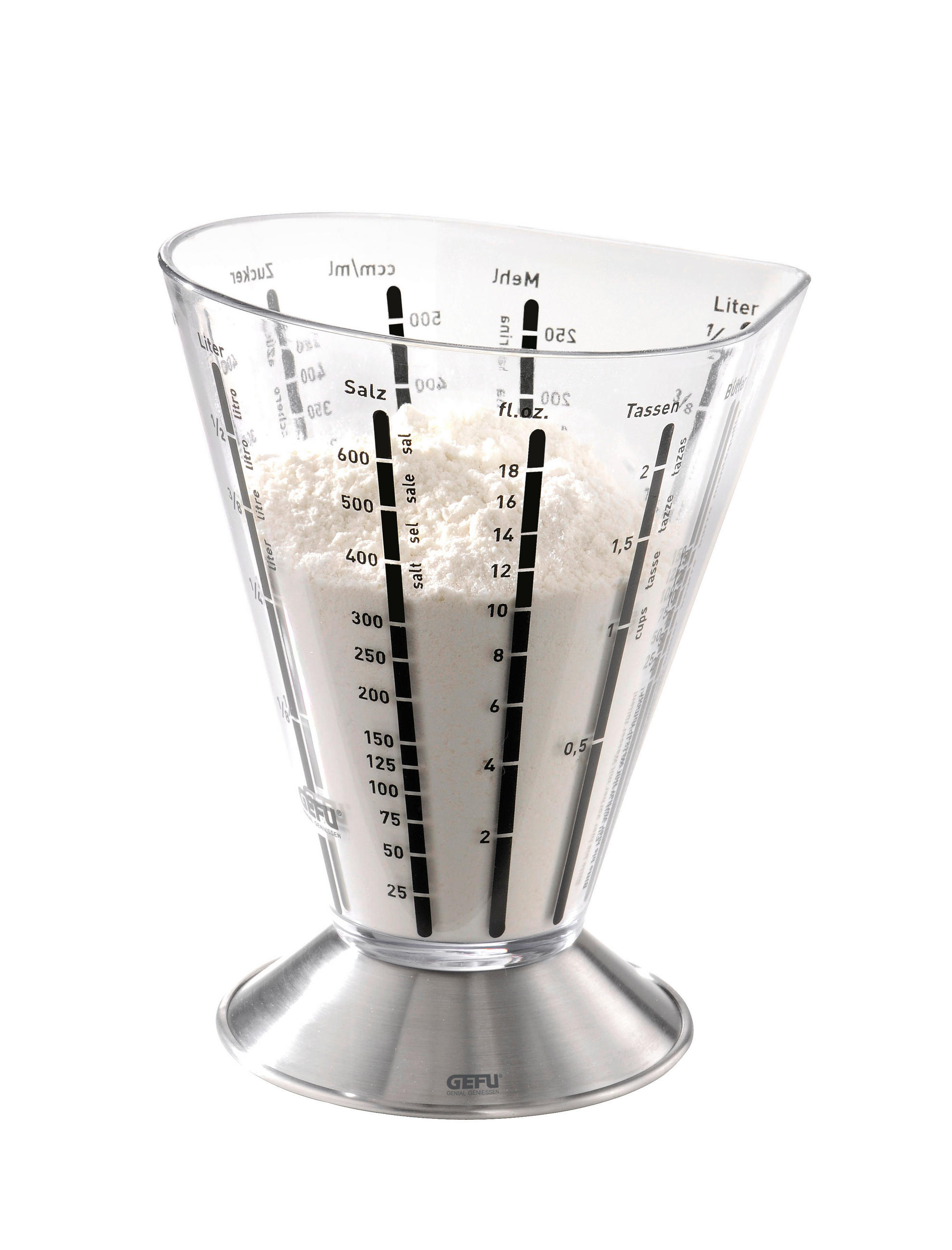 MESSBECHER - KONVENTIONELL, Kunststoff/Metall (11,5/16,5/11cm) - Gefu