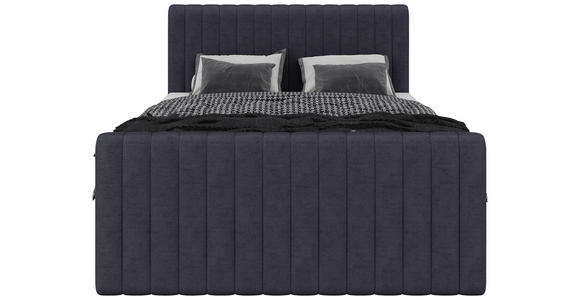 BOXBETT 140/200 cm  in Graphitfarben  - Schwarz/Graphitfarben, Basics, Kunststoff/Textil (140/200cm) - Carryhome