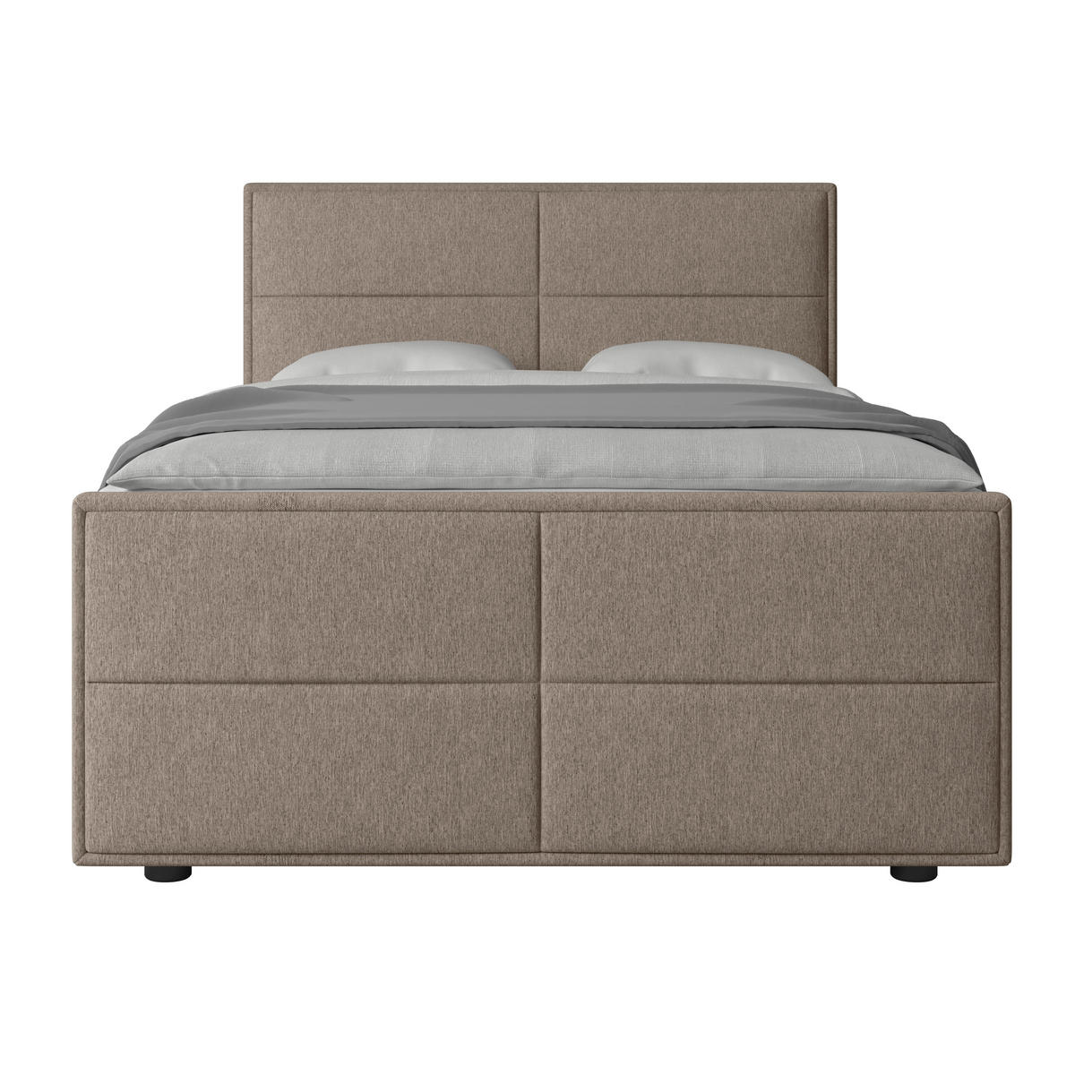 BOXSPRINGBETT 140/200 cm  in Beige  - Beige, Modern, Holz/Kunststoff (140/200cm) - MID.YOU