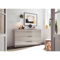 ŠIROKÁ KOMODA, šedá, 160/91,2/43 cm - šedá/černá, Basics, kov/kompozitní dřevo (160/91,2/43cm) - Dieter Knoll