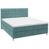 BOXSPRINGBETT 160/200 cm  in Petrol  - Chromfarben/Petrol, Konventionell, Kunststoff/Textil (160/200cm) - Voleo