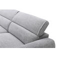 ECKSOFA in Mikrofaser Hellgrau  172/256 cm  - Hellgrau/Schwarz, Design, Textil/Metall (172/256cm) - Carryhome