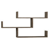 WANDREGAL 120/67/22 cm  - Dunkelbraun, Design, Holzwerkstoff (120/67/22cm) - Livetastic