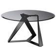 COUCHTISCH in Metall, Glas 91/91/47 cm - Schwarz/Grau, Design, Glas/Metall (91/91/47cm) - Novel