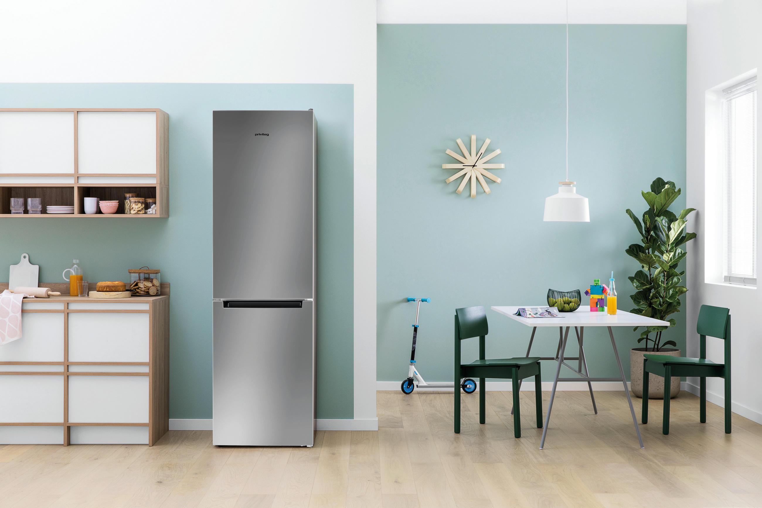 Thumbnail - Privileg Kühl-Gefrier-Kombination, Edelstahl, 3,1 Schubladen, 59.5x188.9x65.5 cm, Abtauautomatik, elektronische Temperat...