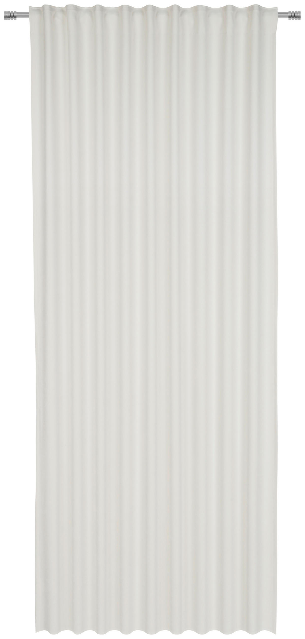 HOTOVÝ ZÁVĚS, neprůsvitné, 140/245 cm - bílá, Konvenční, textil (140/245cm) - Esposa