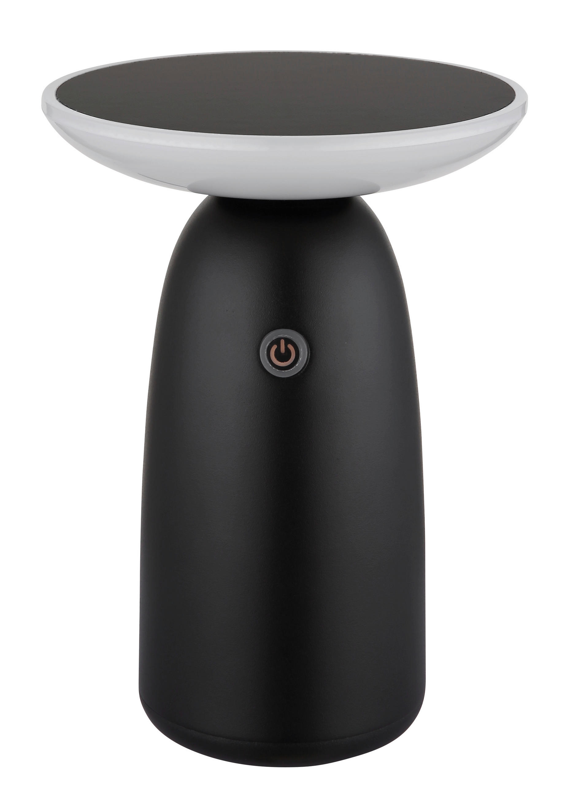 SOLARLEUCHTE  - Opal/Schwarz, Design, Kunststoff/Metall (16/22,5cm) - Globo