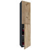 HOCHSCHRANK 32,6/150/21,7 cm  - Eichefarben/Anthrazit, MODERN, Holzwerkstoff (32,6/150/21,7cm) - MID.YOU