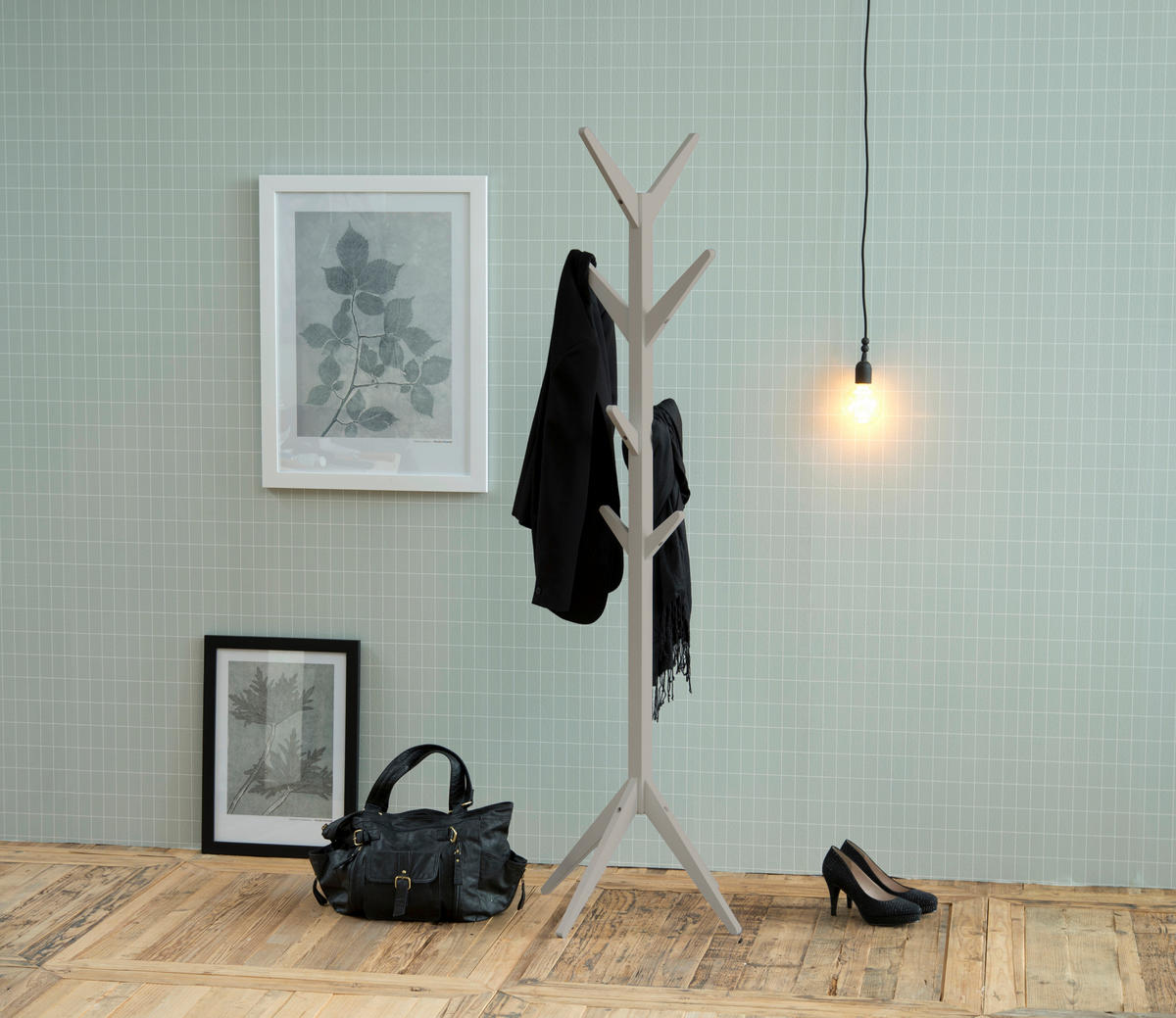 KLEIDERSTÄNDER in Grau 42/178/42 cm   - Grau, Holzwerkstoff (42/178/42cm)