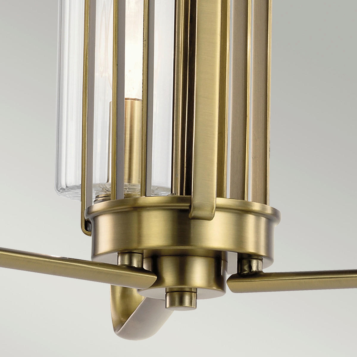 KRONLEUCHTER 45.9/47.9 cm    - Messingfarben, Konventionell, Glas/Metall (45.9/47.9cm) - Elstead Lighting