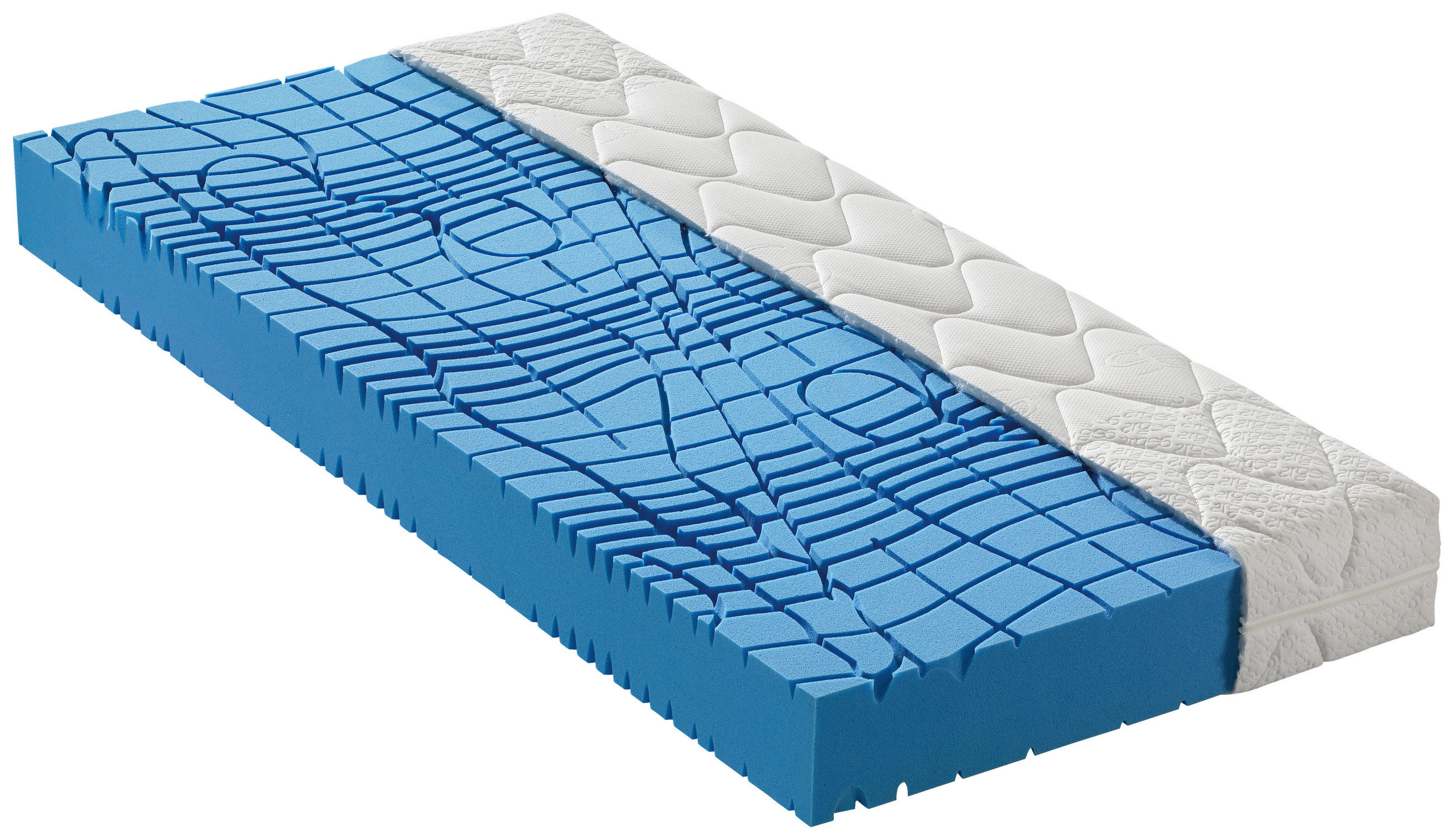 MATRAC ZO STUDENEJ PENY, 120/200 cm - biela, Basics, textil (120/200cm) - Novel