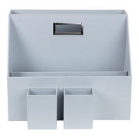 SCHREIBTISCHSET Papier, Karton Grau, Hellgrau  - Hellgrau/Grau, Basics, Karton/Papier (35/28/20cm)