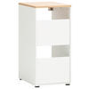 MEHRZWECKSCHRANK 45,1/95,8/60 cm  in Weiß, Eichefarben  - Eichefarben/Schwarz, MODERN, Holzwerkstoff/Kunststoff (45,1/95,8/60cm) - MID.YOU