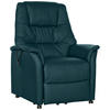 RECLINERFÅTÖLJ i blå  - blå, Klassisk, läder (88/114/88cm) - Livetastic