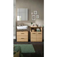 BADRUM 120 cm  - svart/ek Artisan, Basics, trämaterial/plast (120cm) - MID.YOU