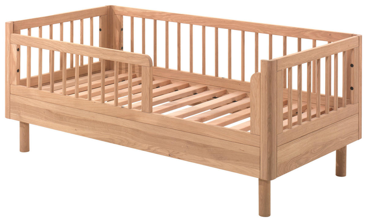 KINDER-/JUNIORBETT - Eichefarben/Naturfarben, MODERN, Holz (70/140cm) - Vipack